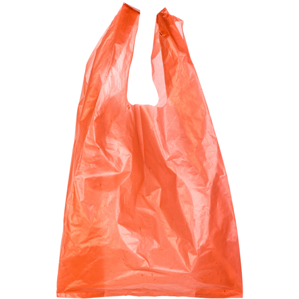 Mega Red hi-tensile red jumbo carrier bags – 12x18x24 inch plastic bags in 100-pack for takeaway and retail businesses