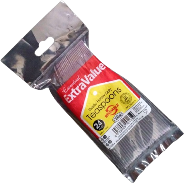 Essential Extra Value teaspoons – hygienically packed 24-pack