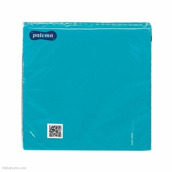 10 x 50pk marine blue 2-ply Paloma napkins – 40x40cm dinner size