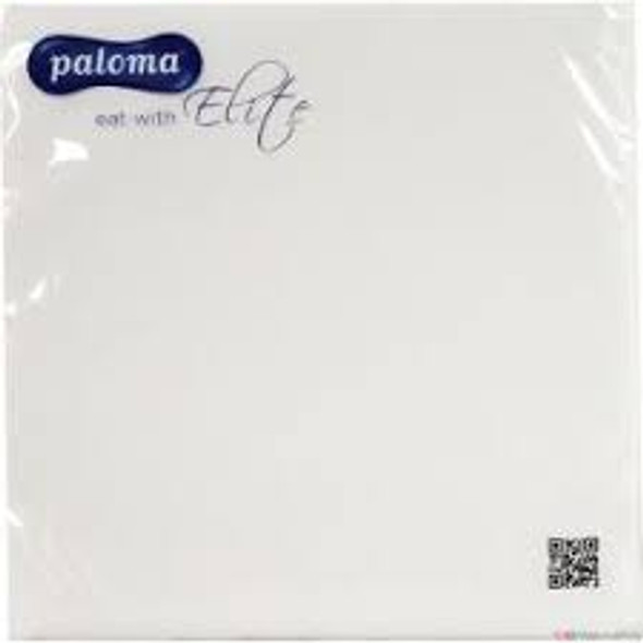 10 x 50pk Paloma white 2-ply napkins – 40x40cm catering packs