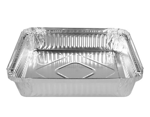 9pk EV 400ml Foil Dishes with Lids – 15×12cm aluminium food containers
