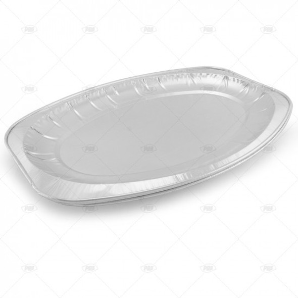2pk 42cm EV Medium Foil Platters – aluminium trays front view