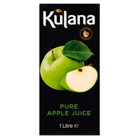 Kulana Apple Juice 1L carton with green apple label
