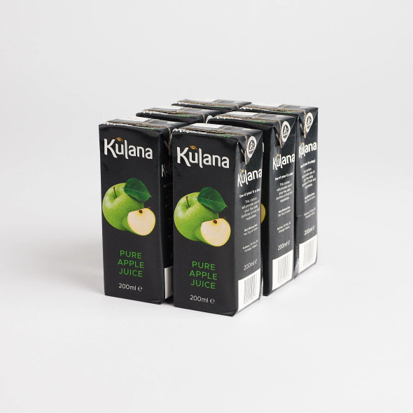 Wholesale case of 27 × Kulana Apple Juice 200ml cartons