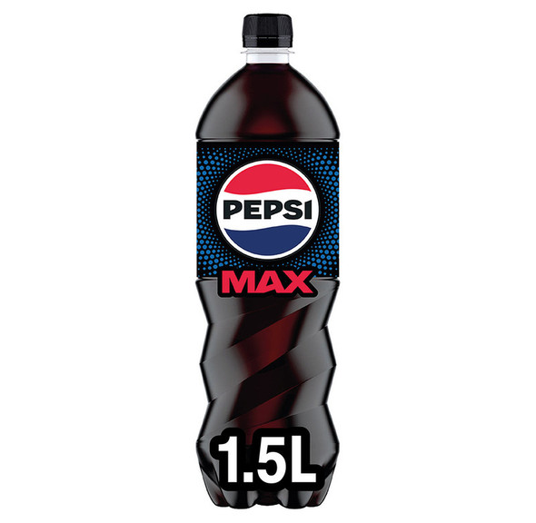 Pepsi Max No Sugar Cola 1.5L bottle front label