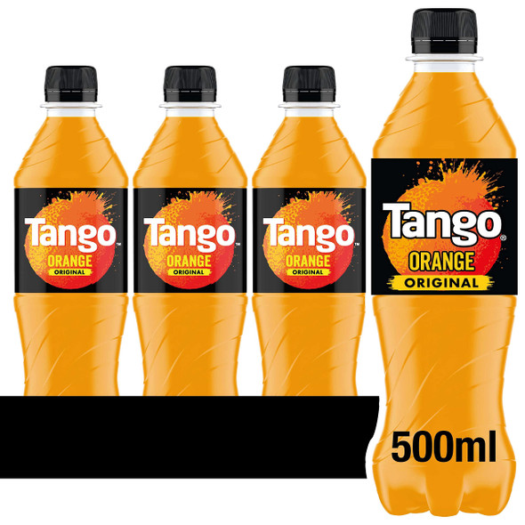 Case of 12 × Tango Orange Original 500ml bottles for wholesale