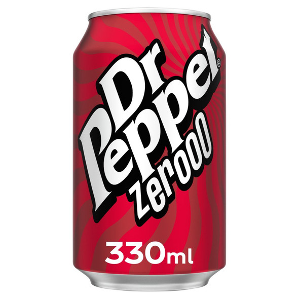Dr Pepper Zero 330ml can front view