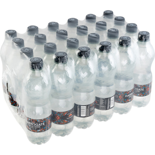 Case of 24 × Harrogate Spring Still Water 500ml bottles for wholesale