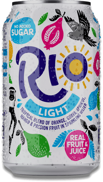 Rio Tropical Light 330ml can front label