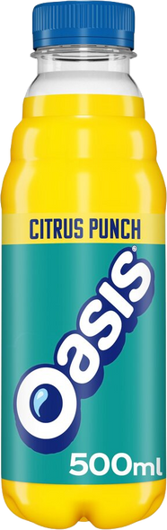 Oasis Citrus Punch 500ml bottle front label