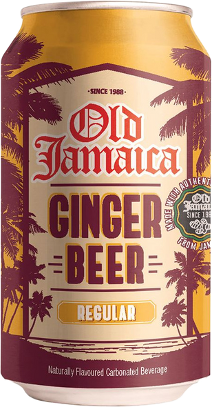 Old Jamaica Ginger Beer Regular 330ml can front label