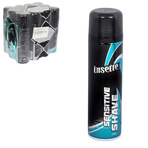 Insette Sensitive Shave Shaving Foam 250 ml front can