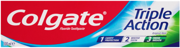Colgate Triple Action Toothpaste 100ml front pack