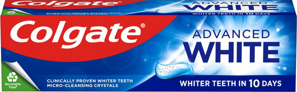 Colgate Advanced White Toothpaste 100ml front pack