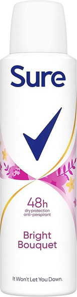 Sure Anti-Perspirant Aerosol Bright Bouquet 150ml front can