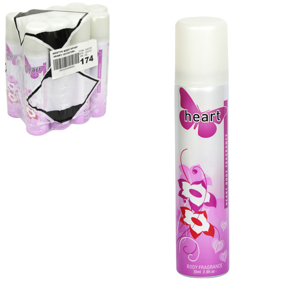 Insette Ladies Bodyspray Heart 75ml front can