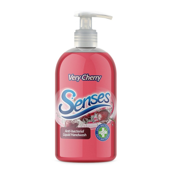 Senses Very Cherry Antibacterial Hand Wash 500ml front bottle