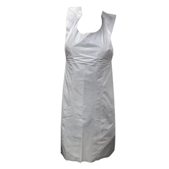 All-Guard White Disposable Aprons Flat Pack 100pk front pack