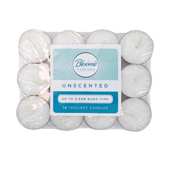 Bloome Tealight Candles 12 Pack front view