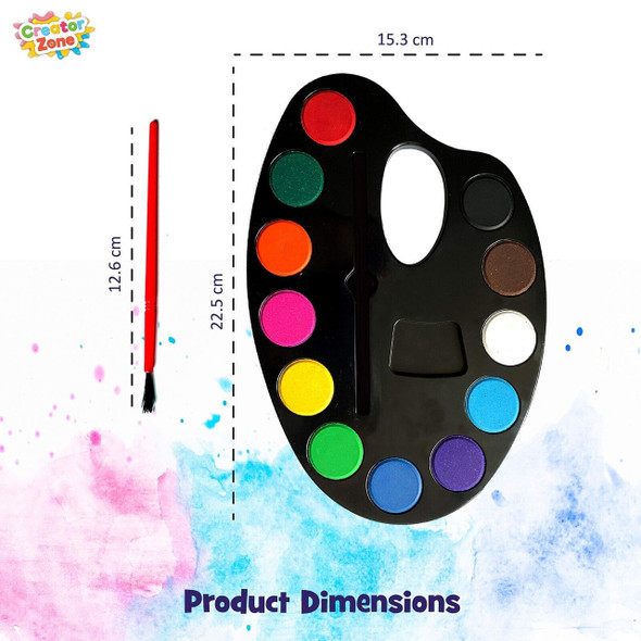 Creation Zone Paint Palette Set front pack showing multiple wells