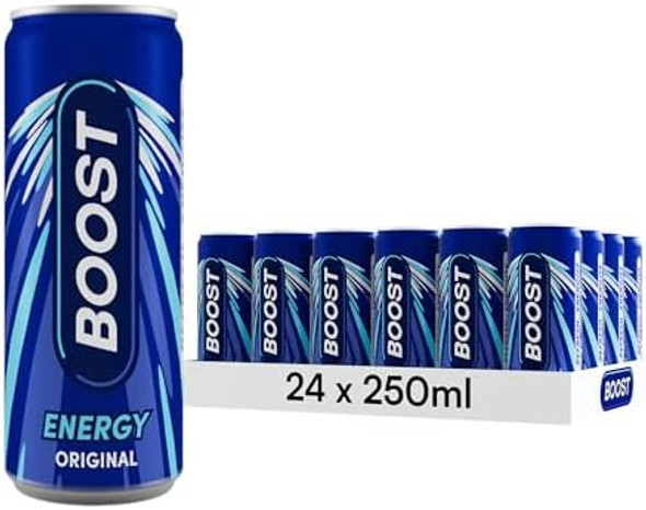 Case of Boost Energy Original 250 ml cans for wholesale cash and carry