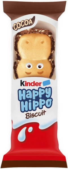Kinder Happy Hippo Milk & Cocoa Wafer Bar 20.7 g front view