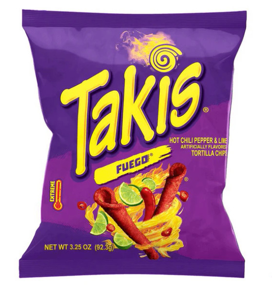 Takis Fuego 3.25 oz front view bag