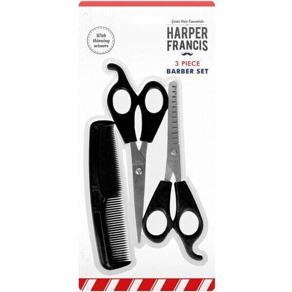 Harper Francis Three Piece Barber Set single front view