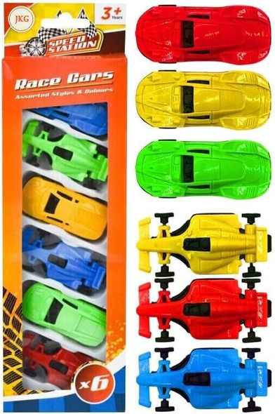 Red Deer Toys Race Cars single front view