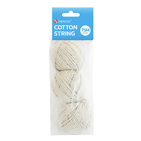 Signature Cotton String 75m 3 Pack single front view