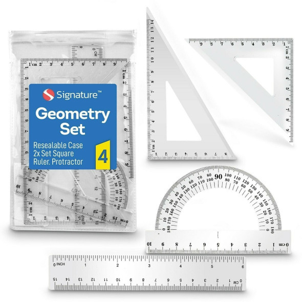Signature Geometry Set 4 Piece single front view