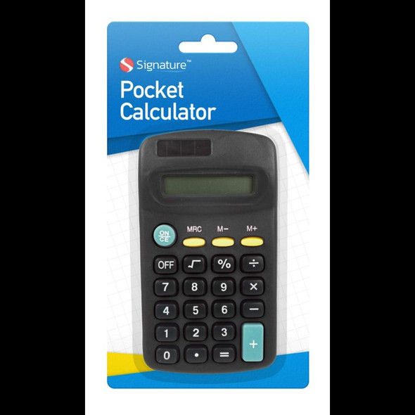 Signature Pocket Calculator single pack front view