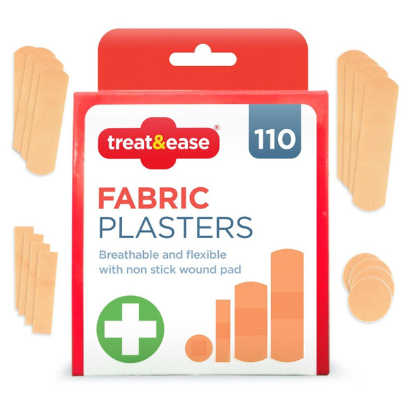Treat & Ease Fabric 110 Plasters single pack front view