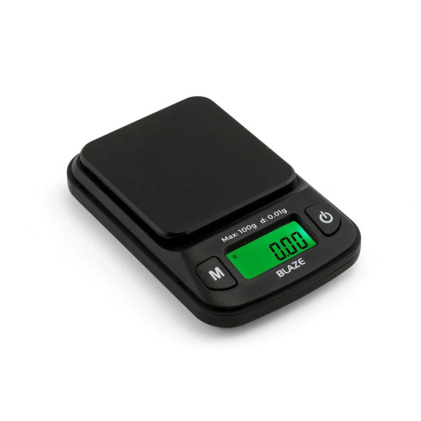 ONBALANCE MY-100-BK digital mini scale closed pocket scale front view