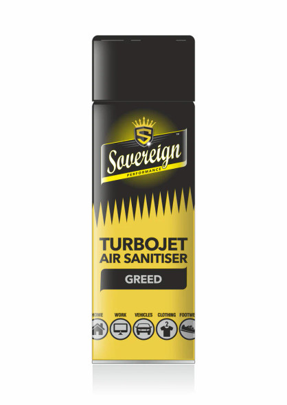 Sovereign Turbojet aerosol air freshener Creed 500ml can front view