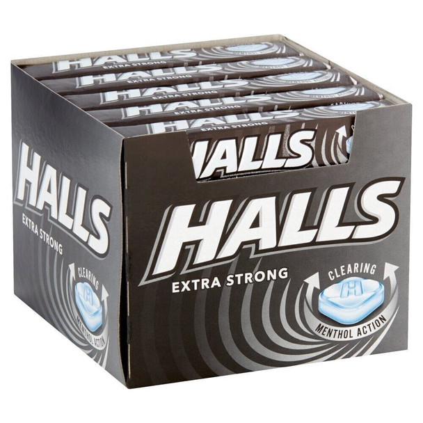 Halls Extra Strong Menthol Action Sweets 33.5g