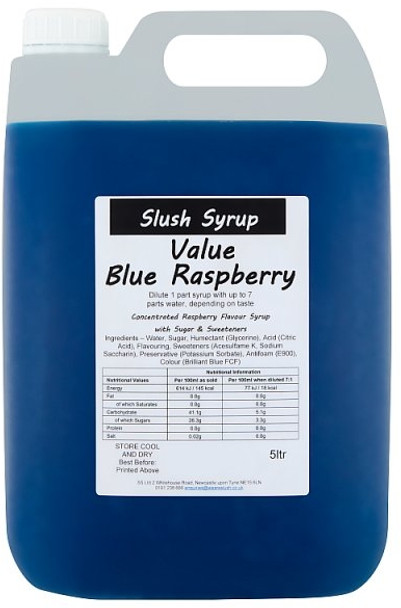 SnowShock Value Blue Raspberry Slush Syrup 5L SnowShock Value Blue Raspberry Slush Syrup 5L