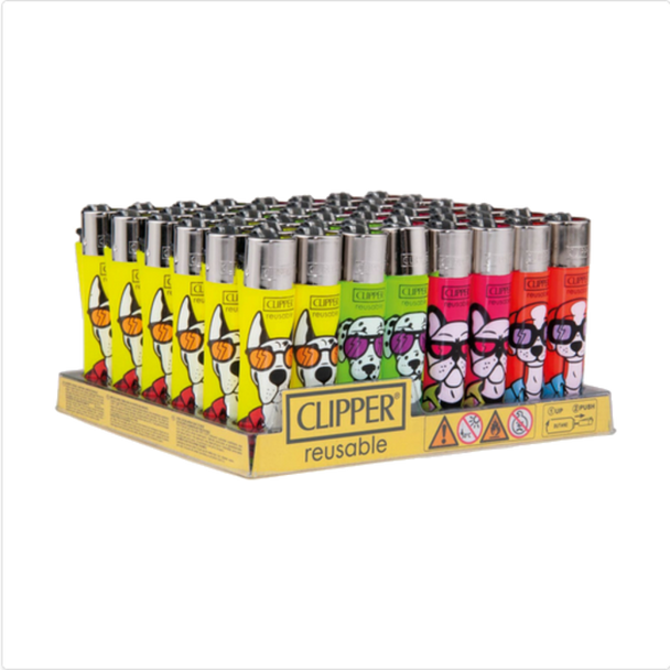 Clipper Lighters Mixed Designs 48 Pack