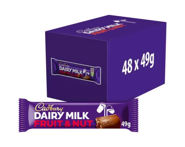 Cadbury Dairy Milk Fruit & Nut Chocolate Bar 49g