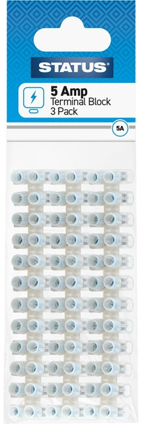 Status 12 way 5 amp terminal block connector – front view