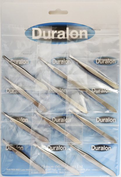 Duralon stainless steel tweezers – precision grooming tool for eyebrows and splinter removal