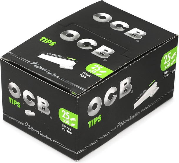 OCB Premium Rolling Tips – perforated filter tips booklet for hand-rolled cigarettes