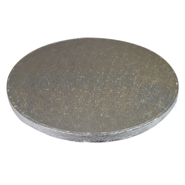 12 inch round embossed cake drum – 12mm thick silver foil cake board for celebration cakes