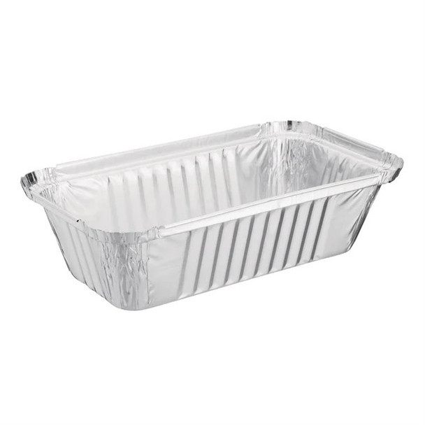 2-pack extra large foil containers with lids – 25.5x15.5x7cm aluminium food trays for catering