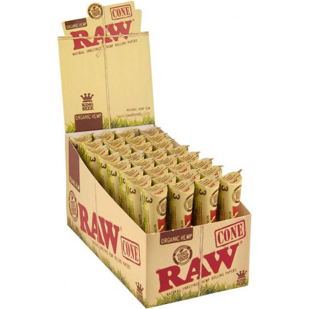 RAW Organic Kingsize Cones 3 Pack