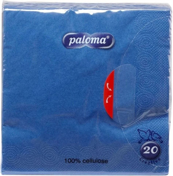 20pk midnight blue Paloma napkins – 3-ply 33x33cm catering-grade