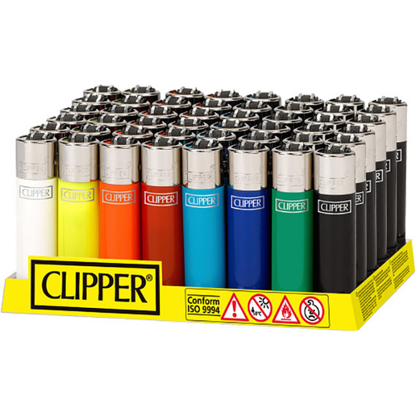 Clipper Lighter Solid Colours 48 Pack