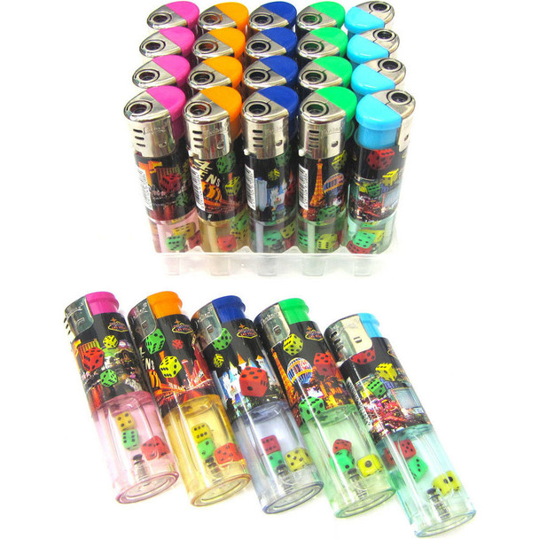 Dice Jet Windproof Refillable Lighter