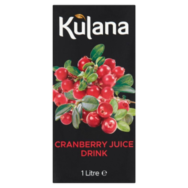 Kulana Cranberry Juice Drink 1L carton front view