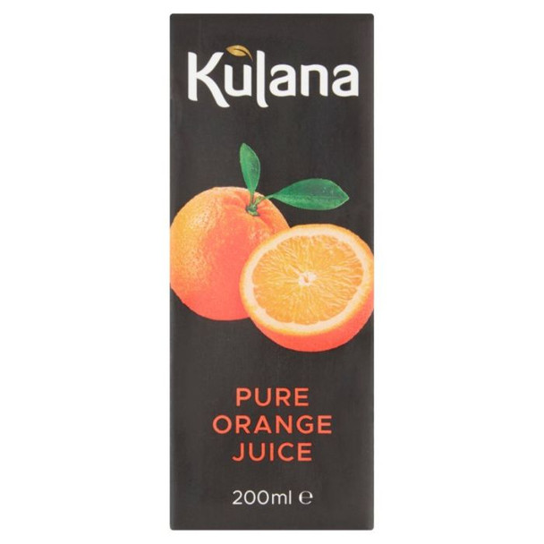 Kulana Orange Juice 100ml mini carton with straw Kulana Orange Juice 100ml mini carton with straw